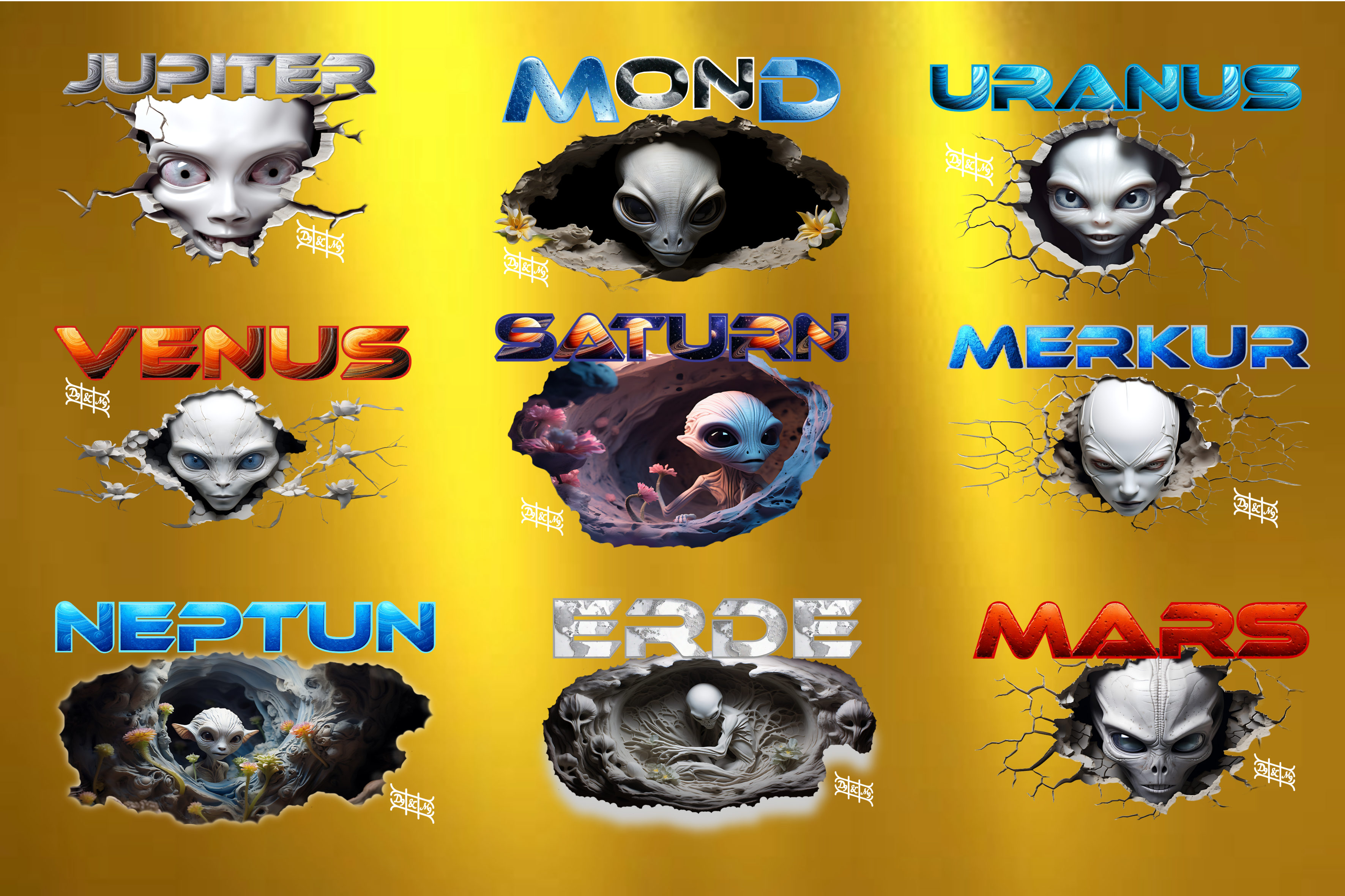 T-Shirts aus dem Kosmos