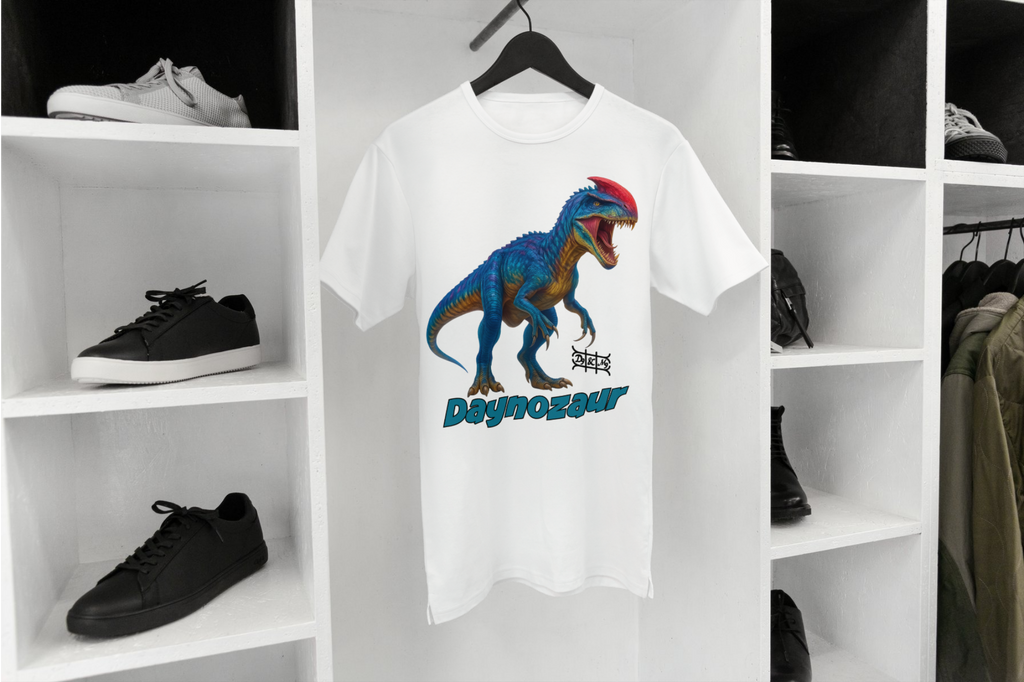 Daynozaur Kinder T-Shirt Lila | Dino Print Design