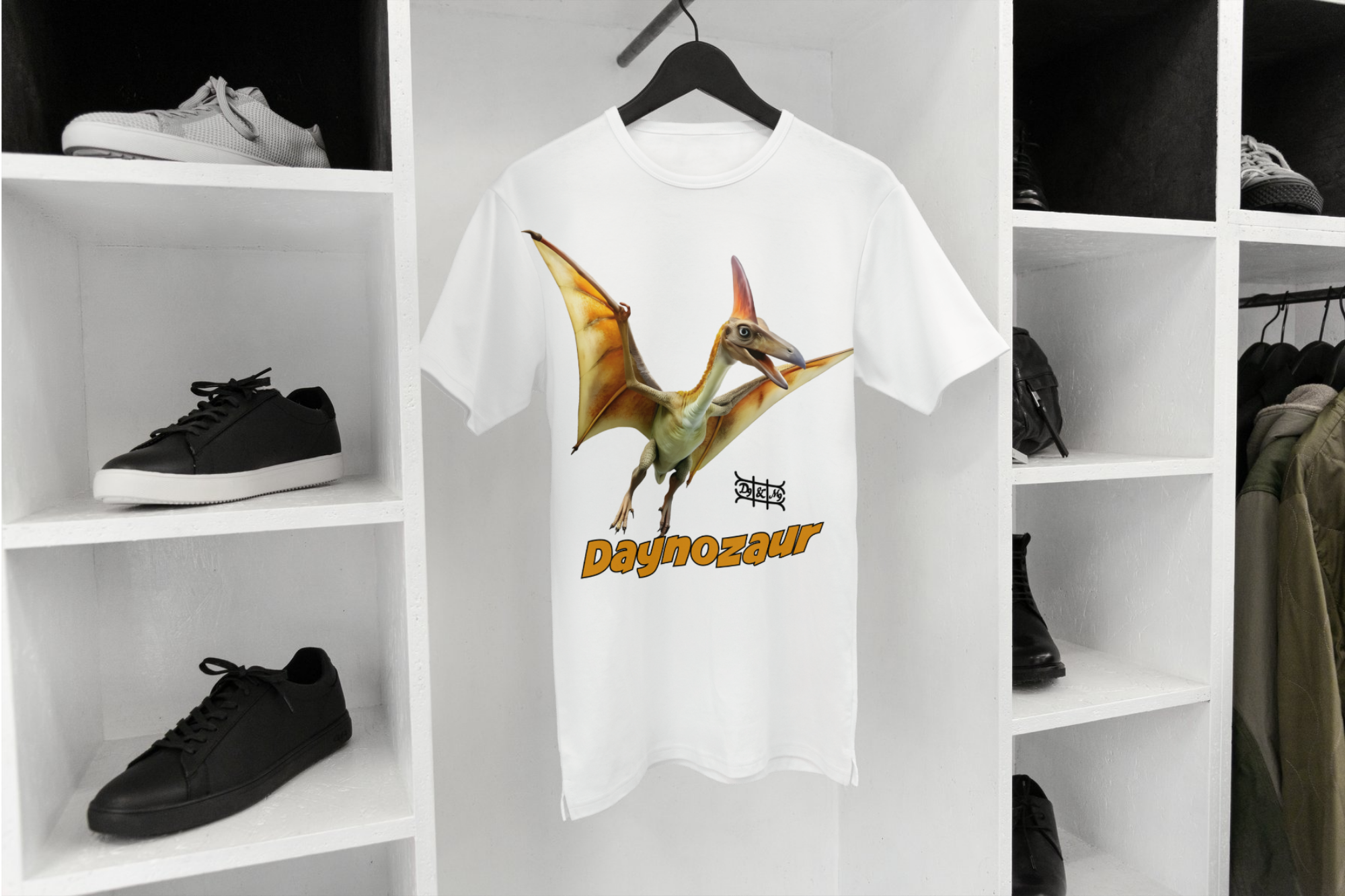 Daynozaur Pterodaktyl Kinder T-Shirt | Dino Print Design