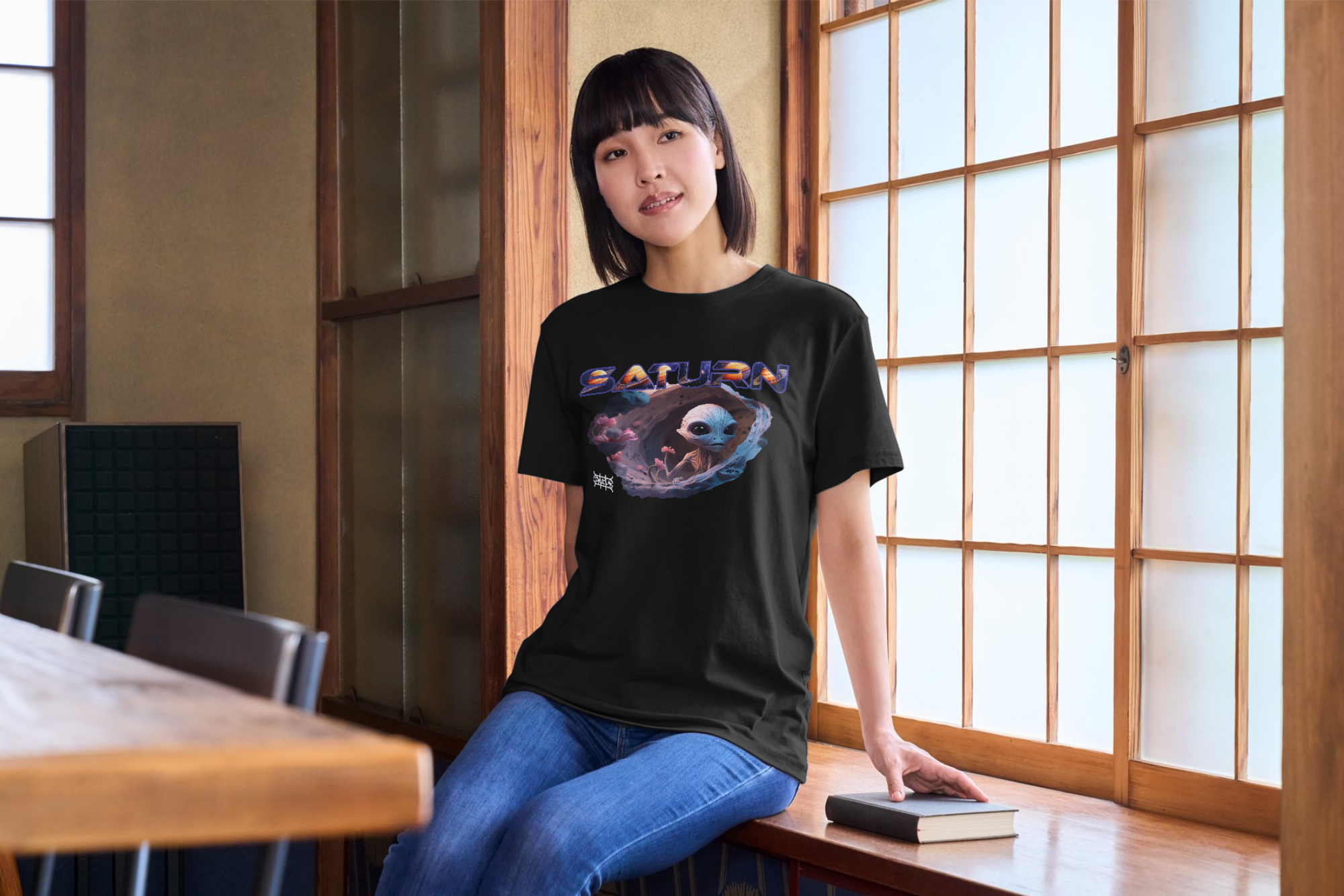 SATURN T-Shirt | Alien Art Design