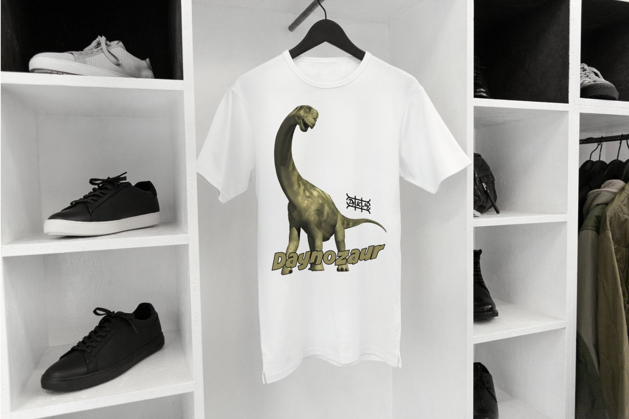 Daynozaur Brachiosaurus Kinder T-Shirt | Dino Print Design