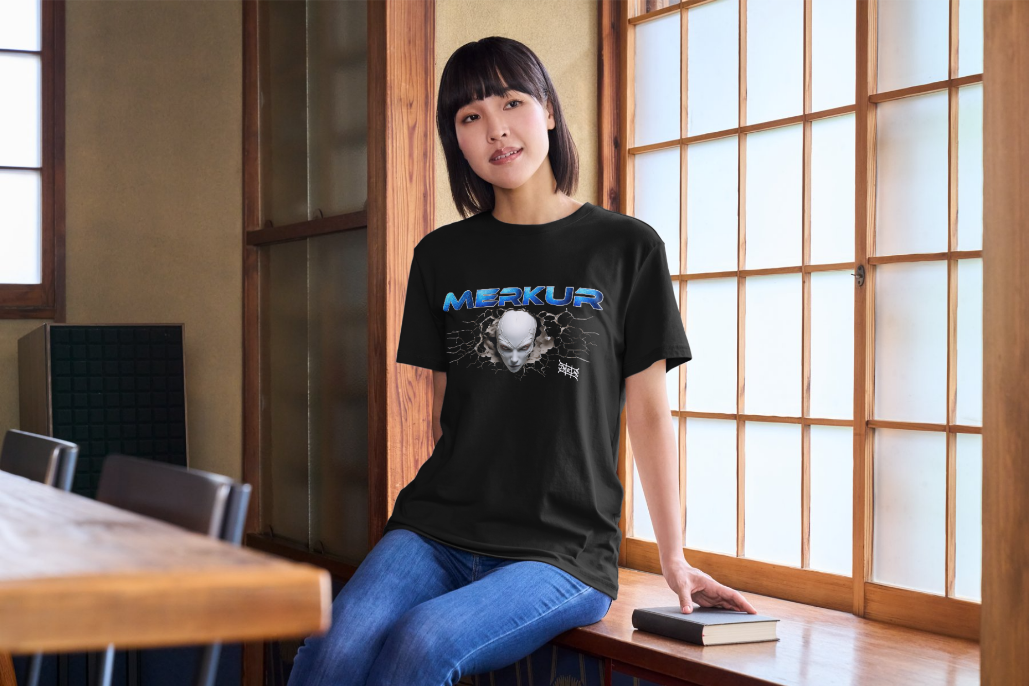 MERKUR T-Shirt | Alien Art Design
