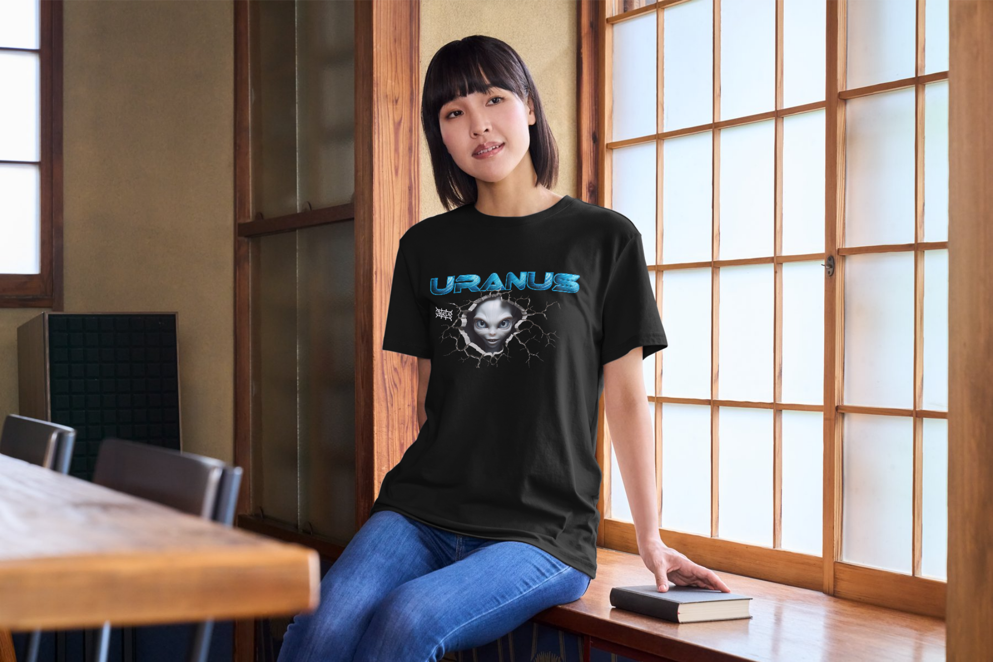 URANUS T-Shirt | Alien Art Design
