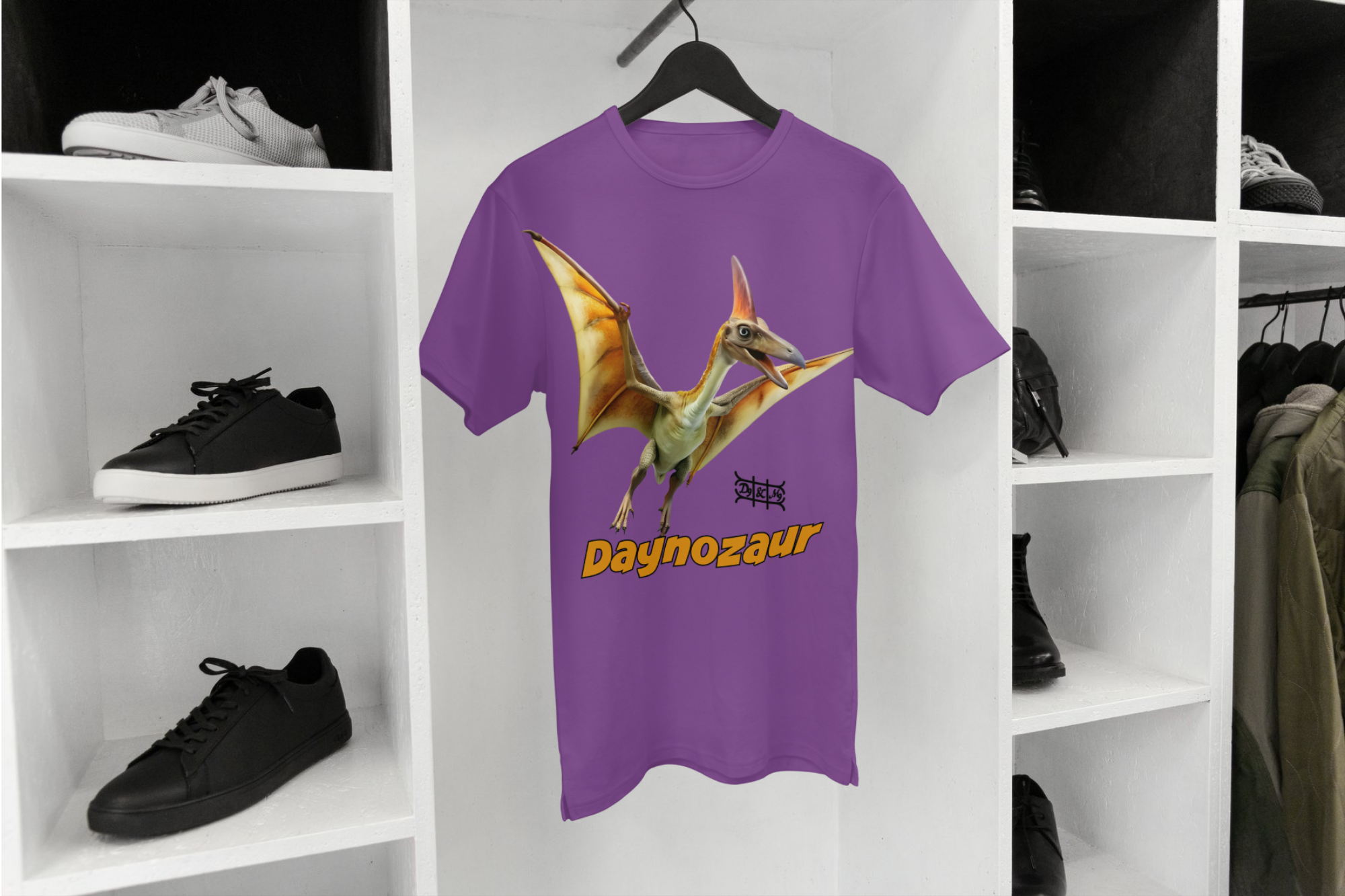 Daynozaur Pterodaktyl Kinder T-Shirt | Dino Print Design