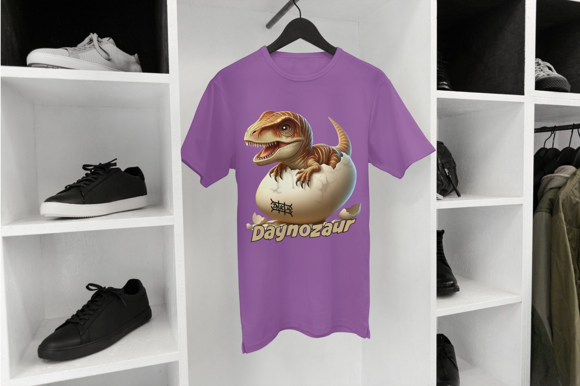 Daynozaur Baby Kinder T-Shirt | Dino Ei Print Design