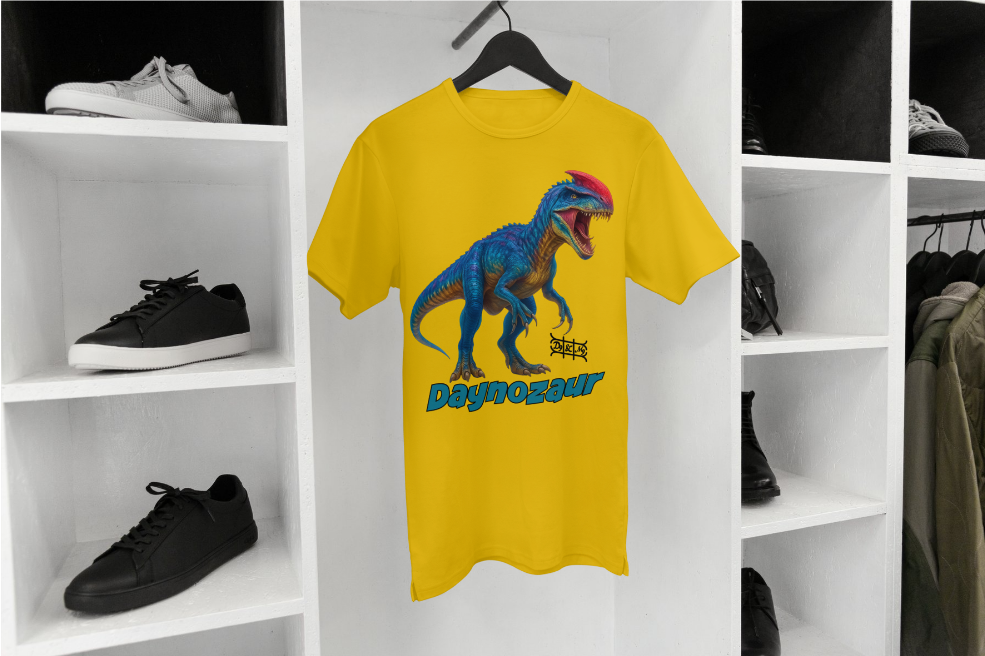 Daynozaur Kinder T-Shirt Lila | Dino Print Design