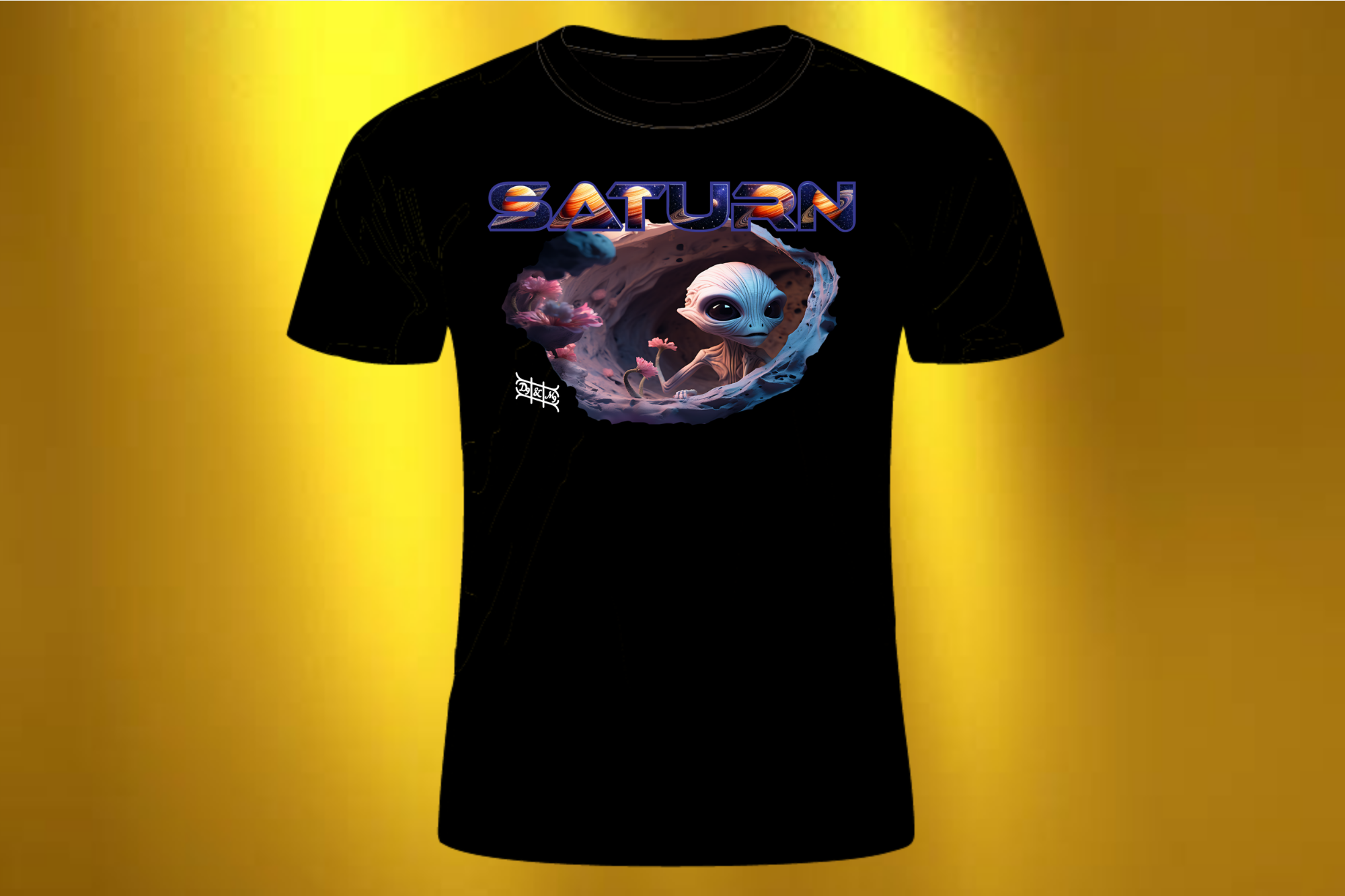 SATURN T-Shirt | Alien Art Design
