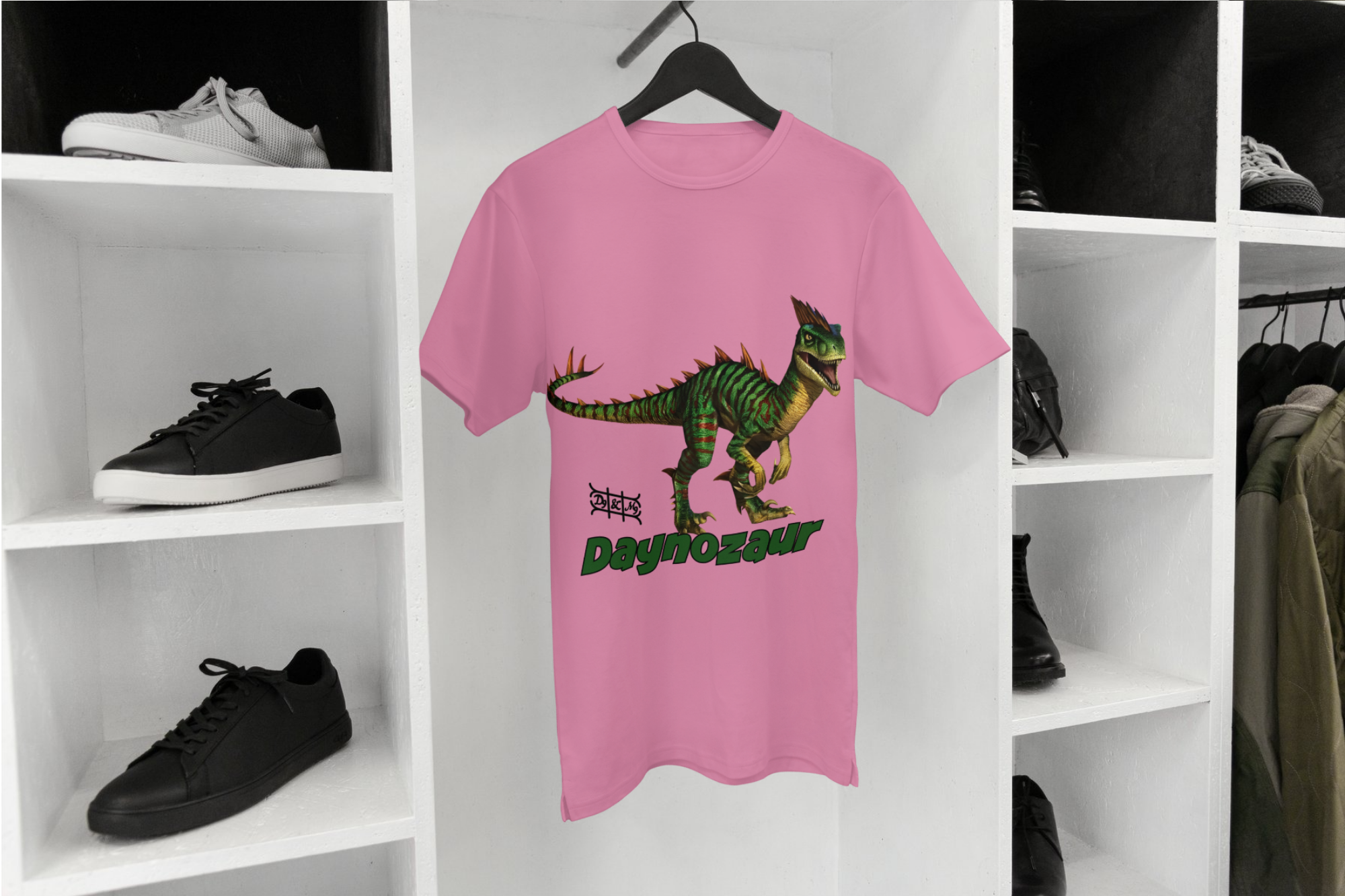 Daynozaur Raptor Kinder T-Shirt | Dino Print Design