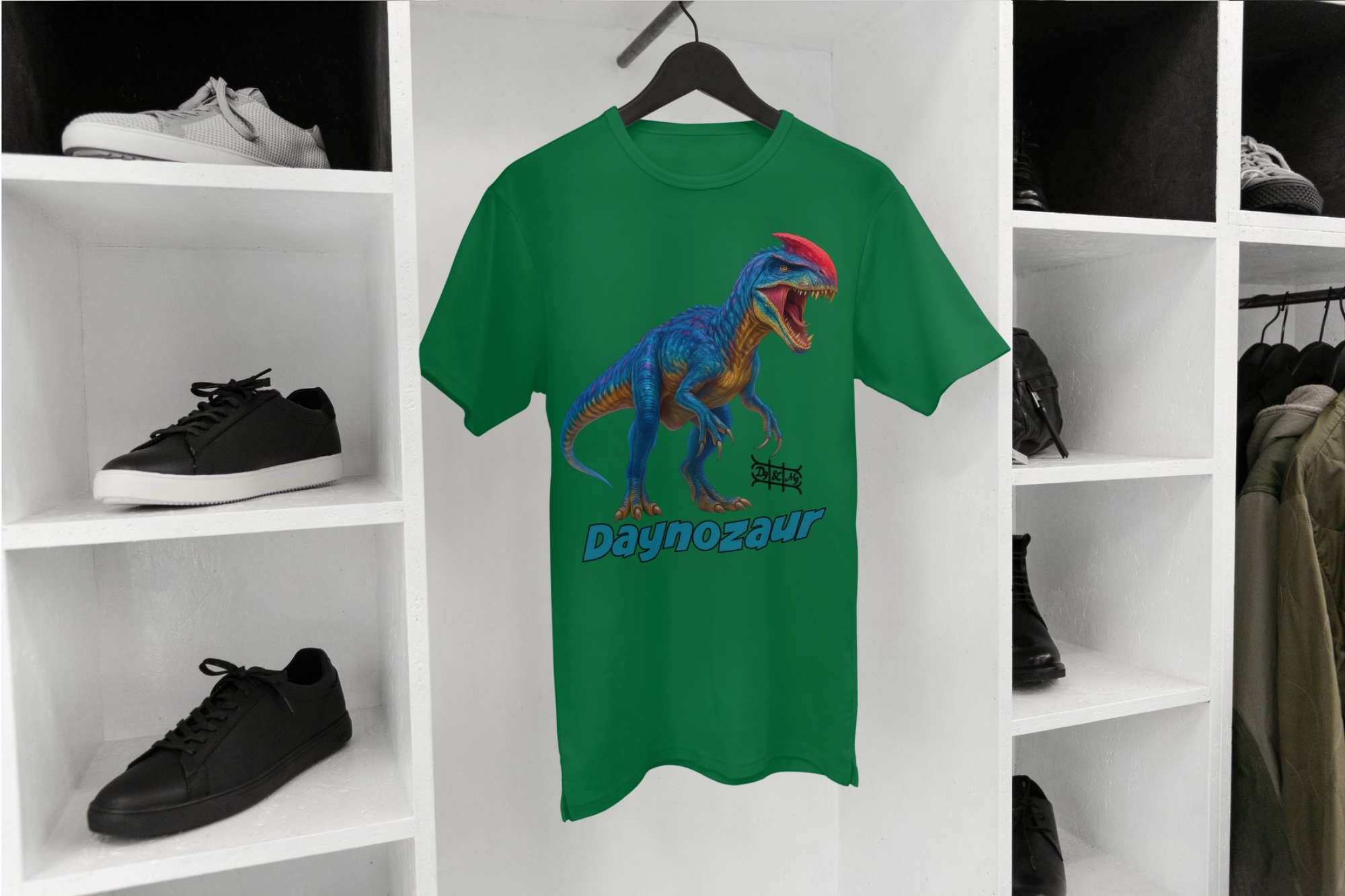 Daynozaur Kinder T-Shirt Lila | Dino Print Design