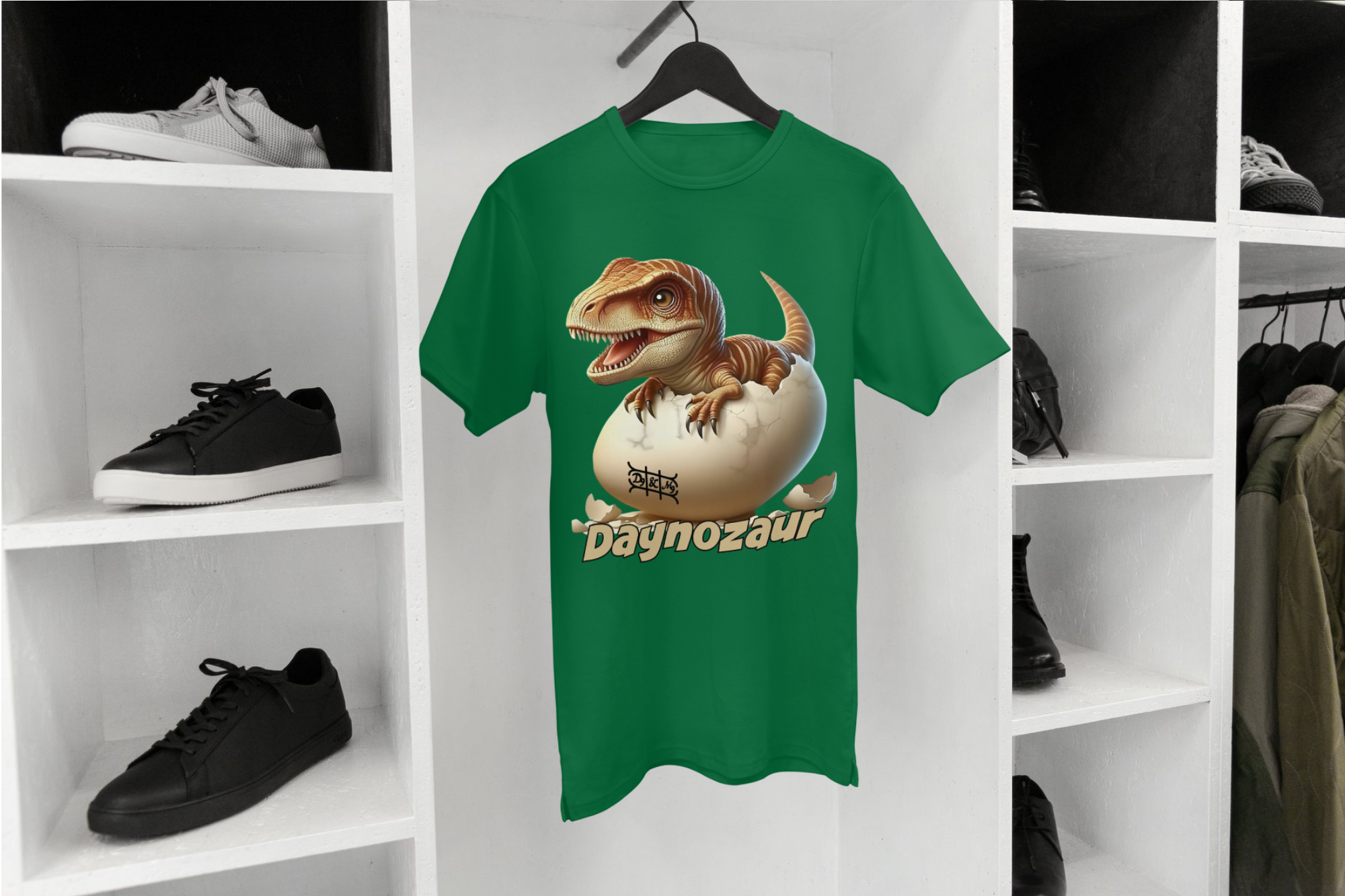 Daynozaur Baby Kinder T-Shirt | Dino Ei Print Design