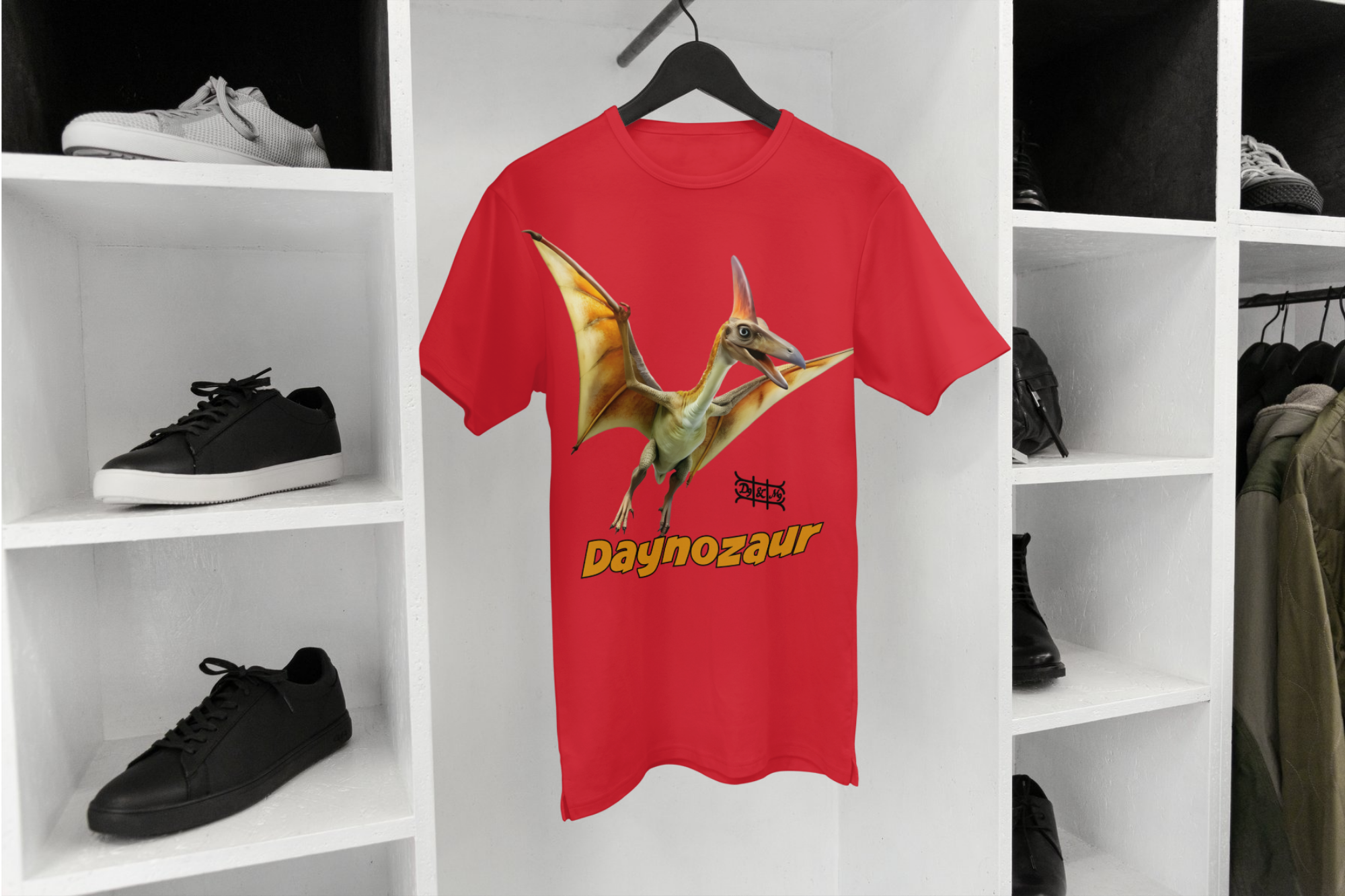 Daynozaur Pterodaktyl Kinder T-Shirt | Dino Print Design