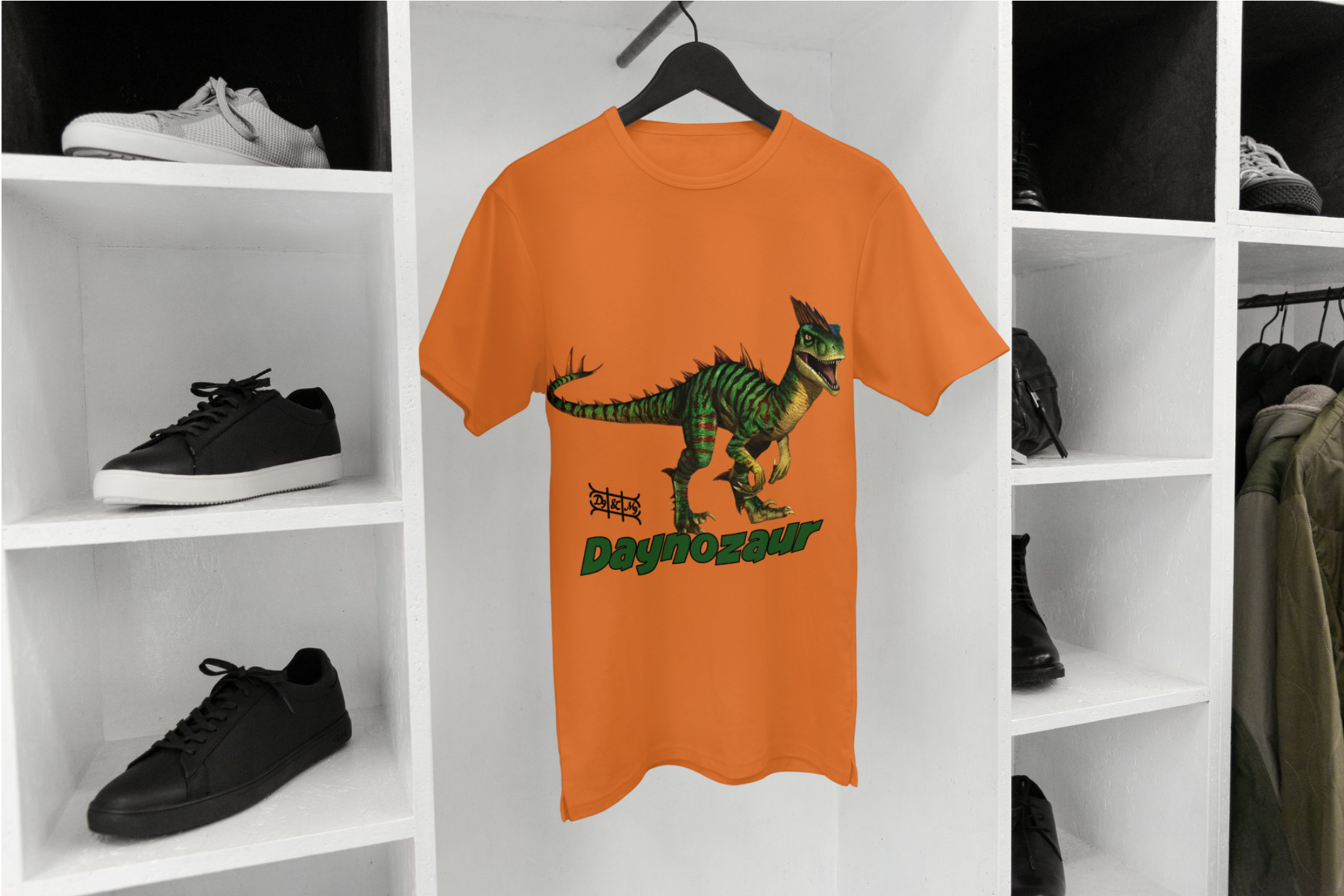 Daynozaur Raptor Kinder T-Shirt | Dino Print Design