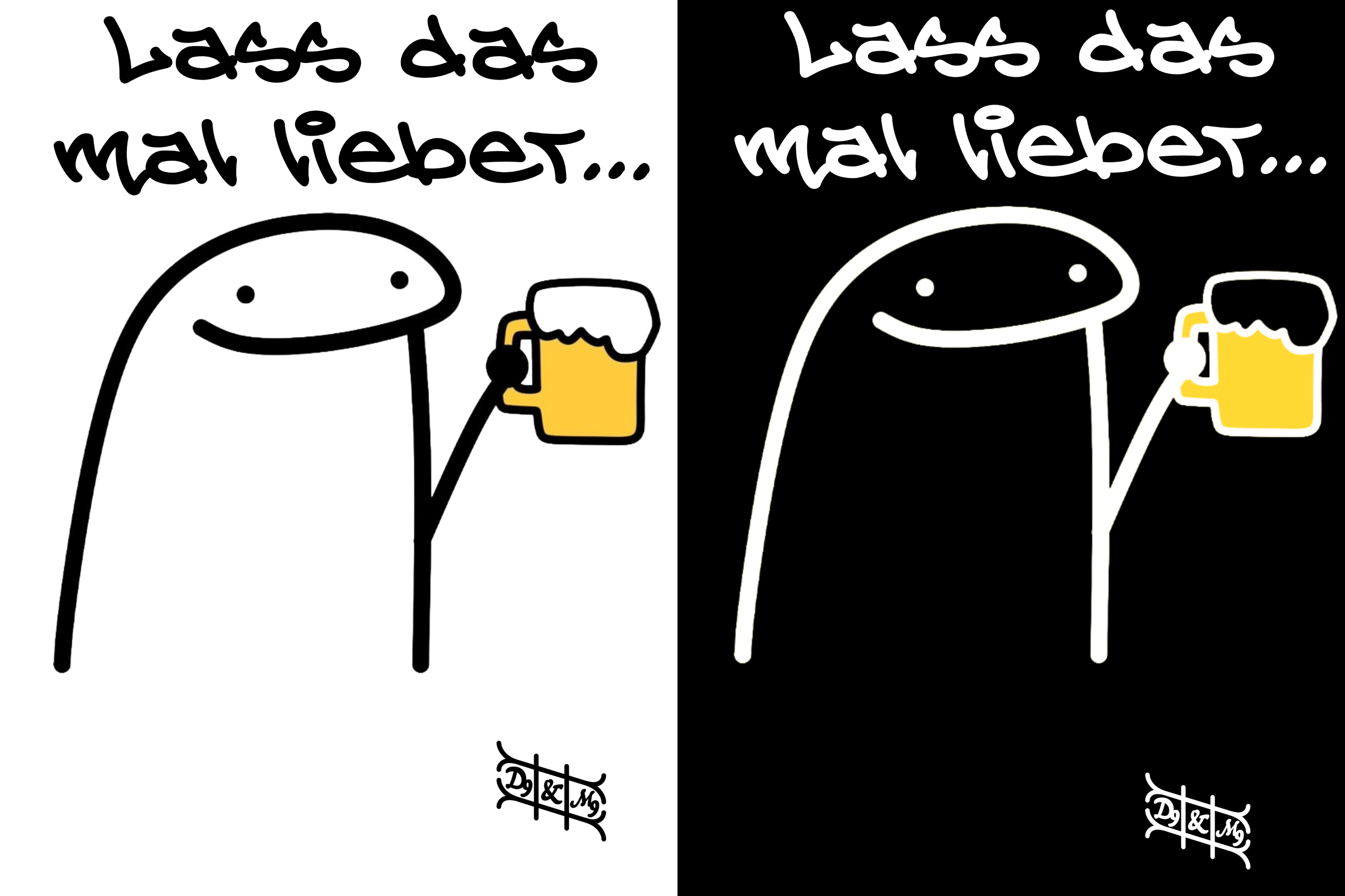 "Lass das mal lieber..." Lustiges Bier T-Shirt - 100% Baumwolle