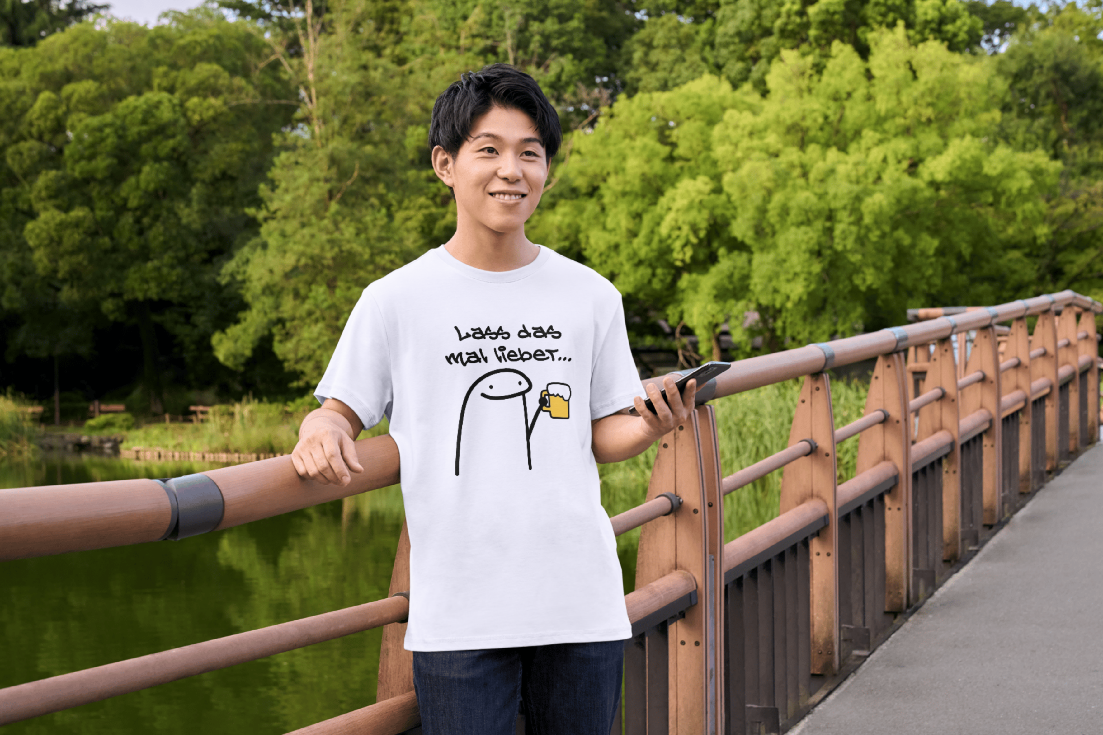 "Lass das mal lieber..." Lustiges Bier T-Shirt - 100% Baumwolle