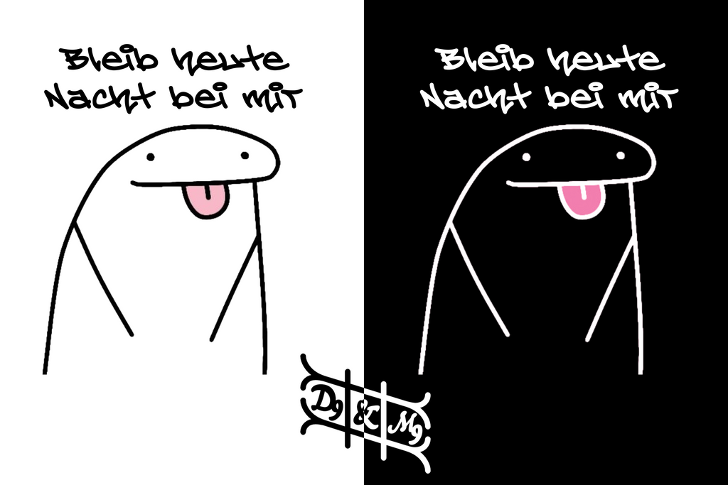 "Bleib heute Nacht bei mir" Lustiges Statement T-Shirt - 100% Baumwolle
