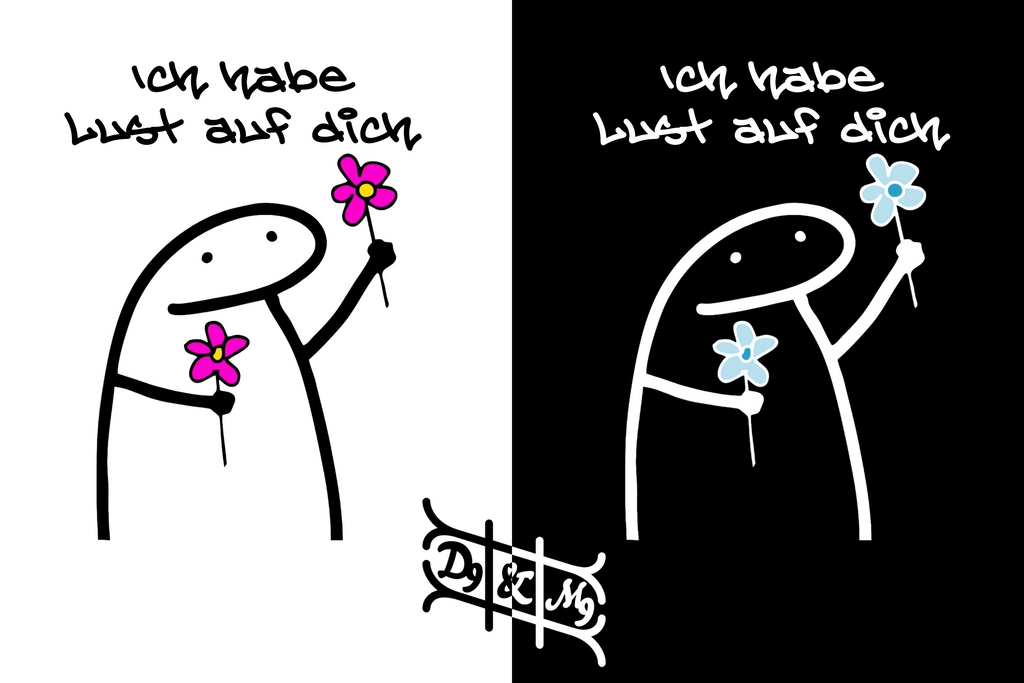 "Ich habe Lust auf dich" Lustiges Statement T-Shirt - 100% Baumwolle