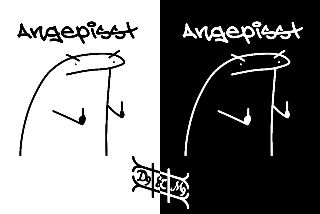 "Angepisst" Lustiges Statement T-Shirt - 100% Baumwolle