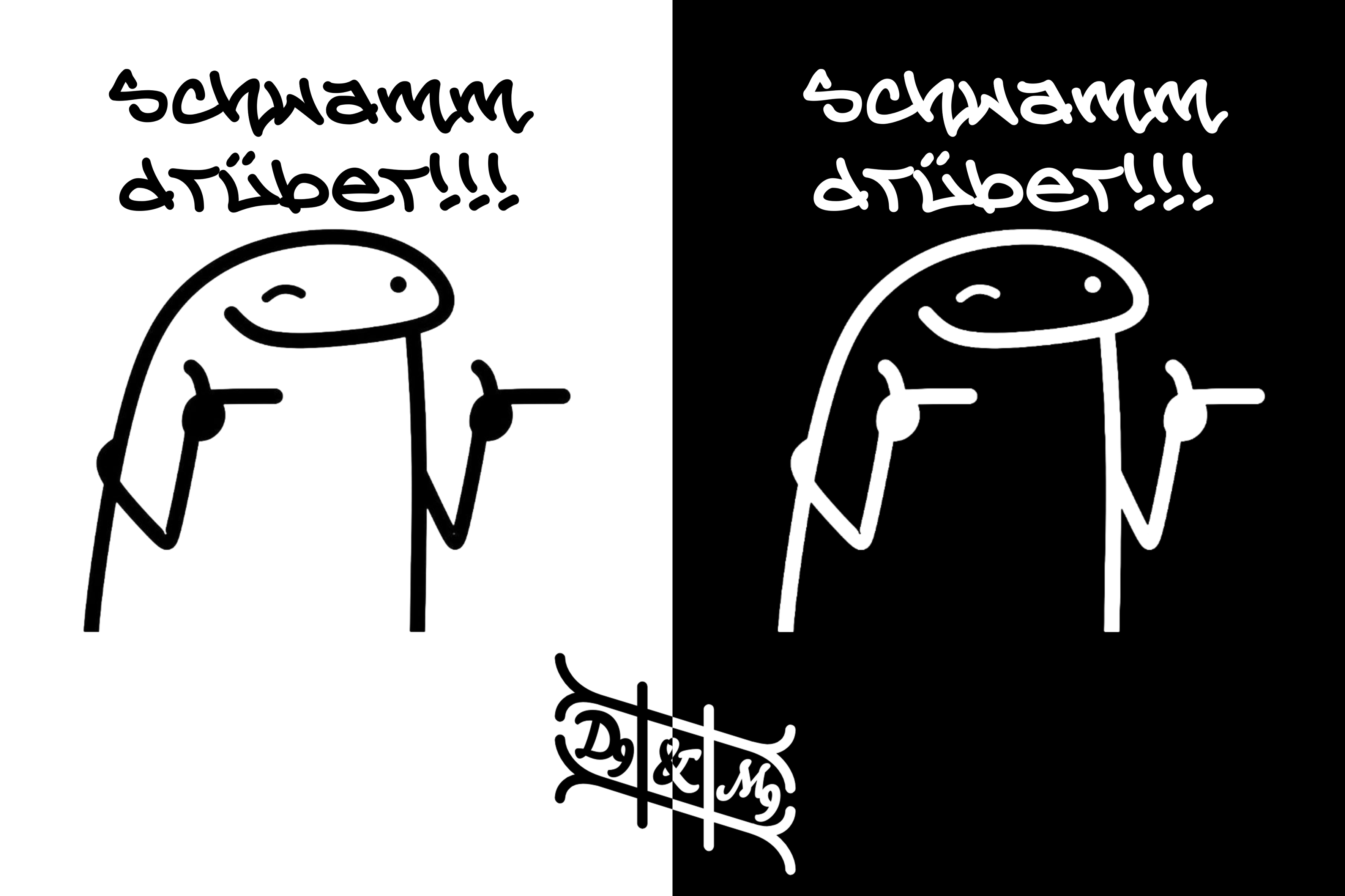 "Schwamm drüber!!!" Lustiges Statement T-Shirt - 100% Baumwolle