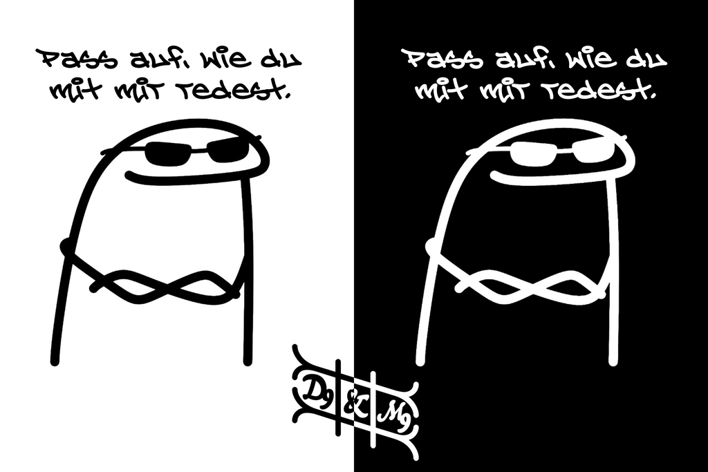 "Pass auf, wie du mit mir redest." Lustiges Statement T-Shirt - 100% Baumwolle