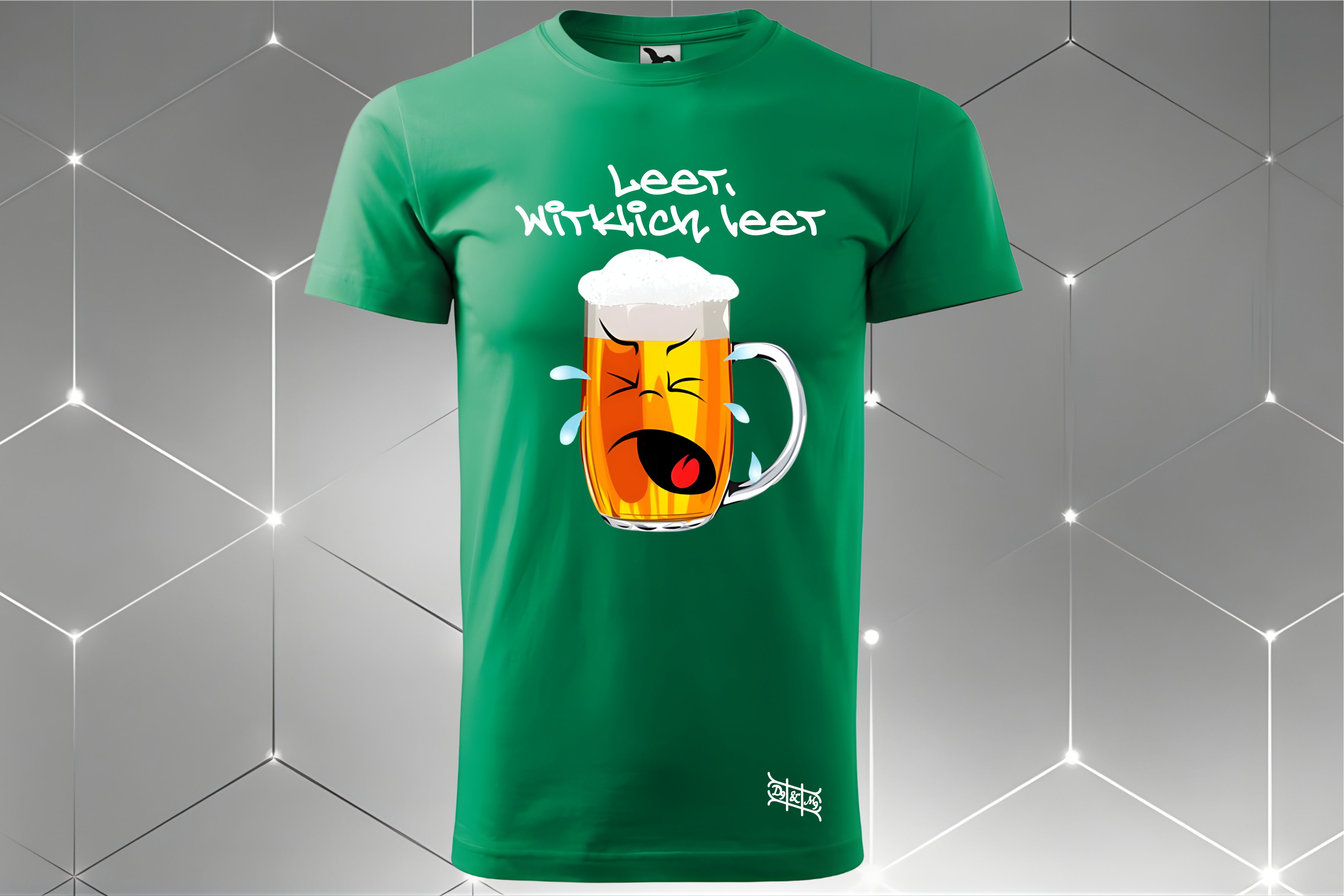 Bier-Gesicht – Unisex T-Shirt
