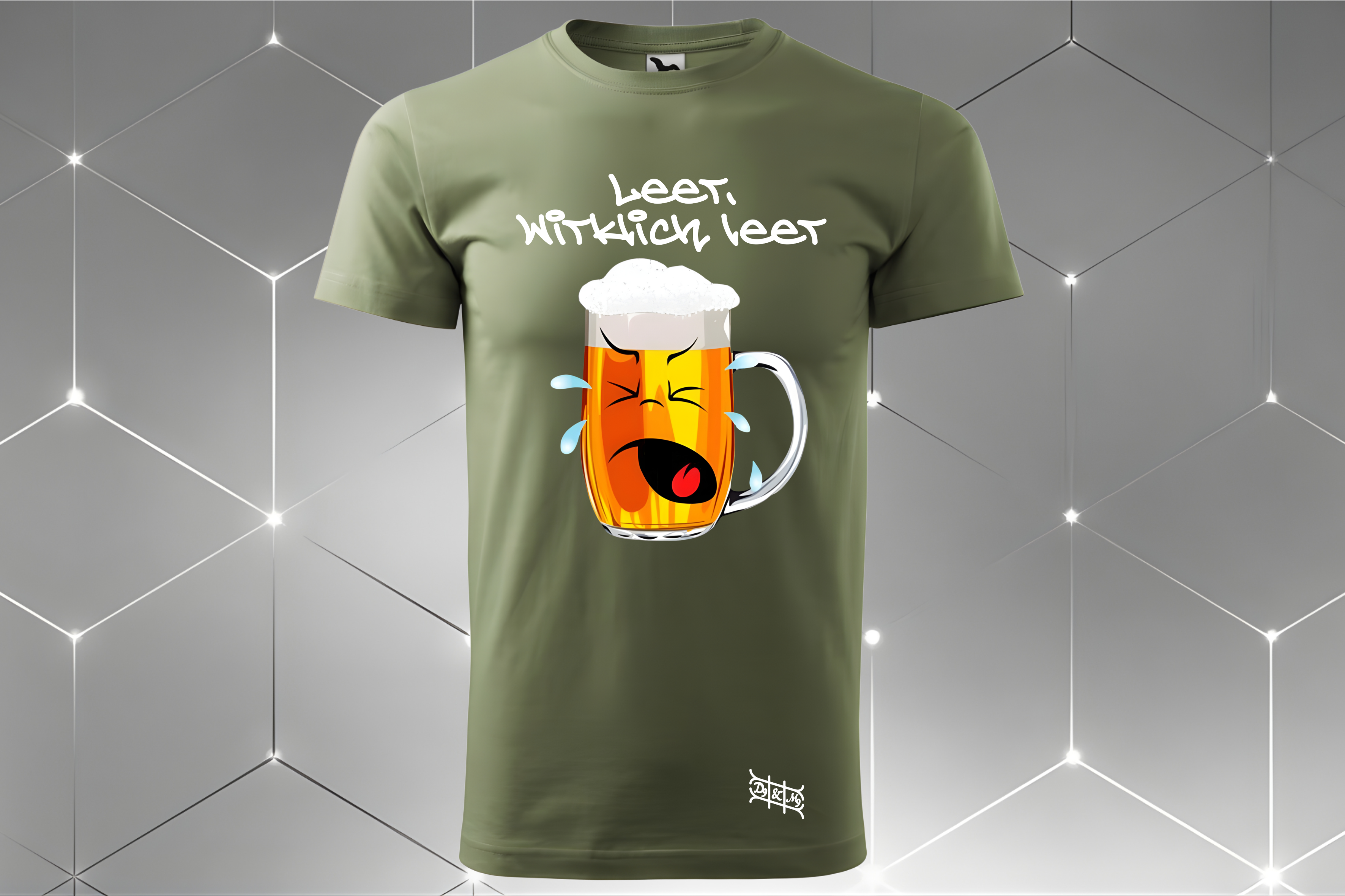 Bier-Gesicht – Unisex T-Shirt