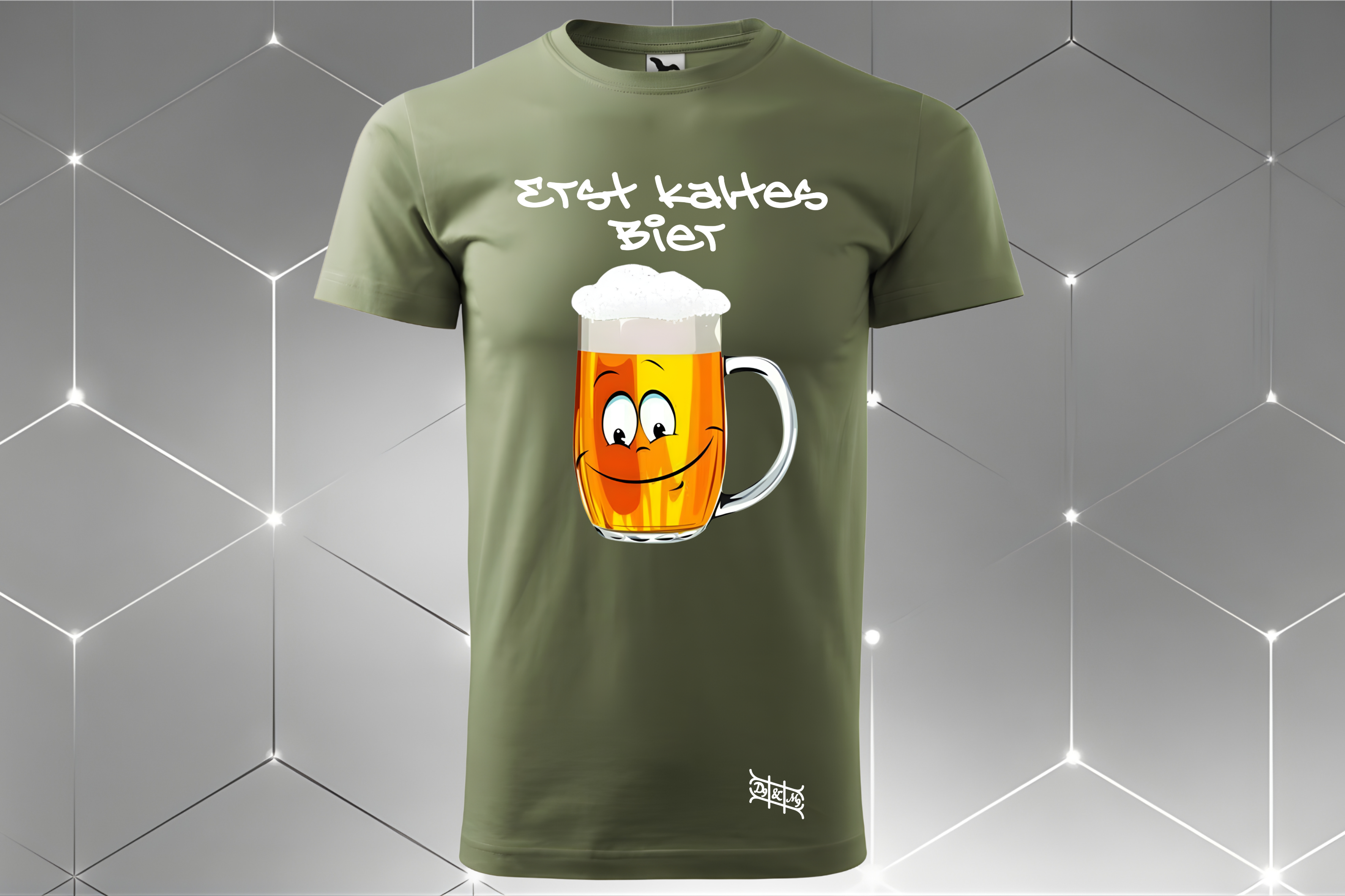 Bier-Gesicht – Unisex T-Shirt
