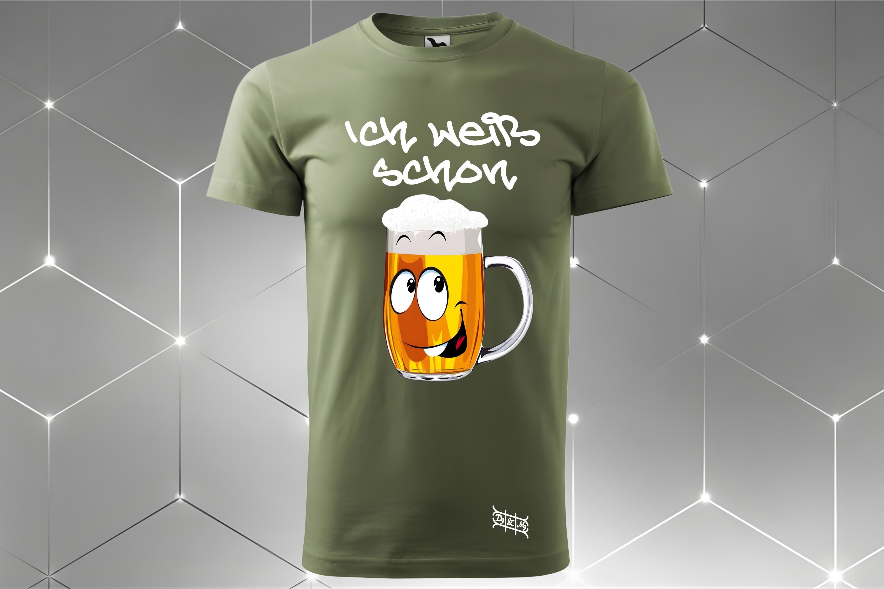 Bier-Gesicht – Unisex T-Shirt