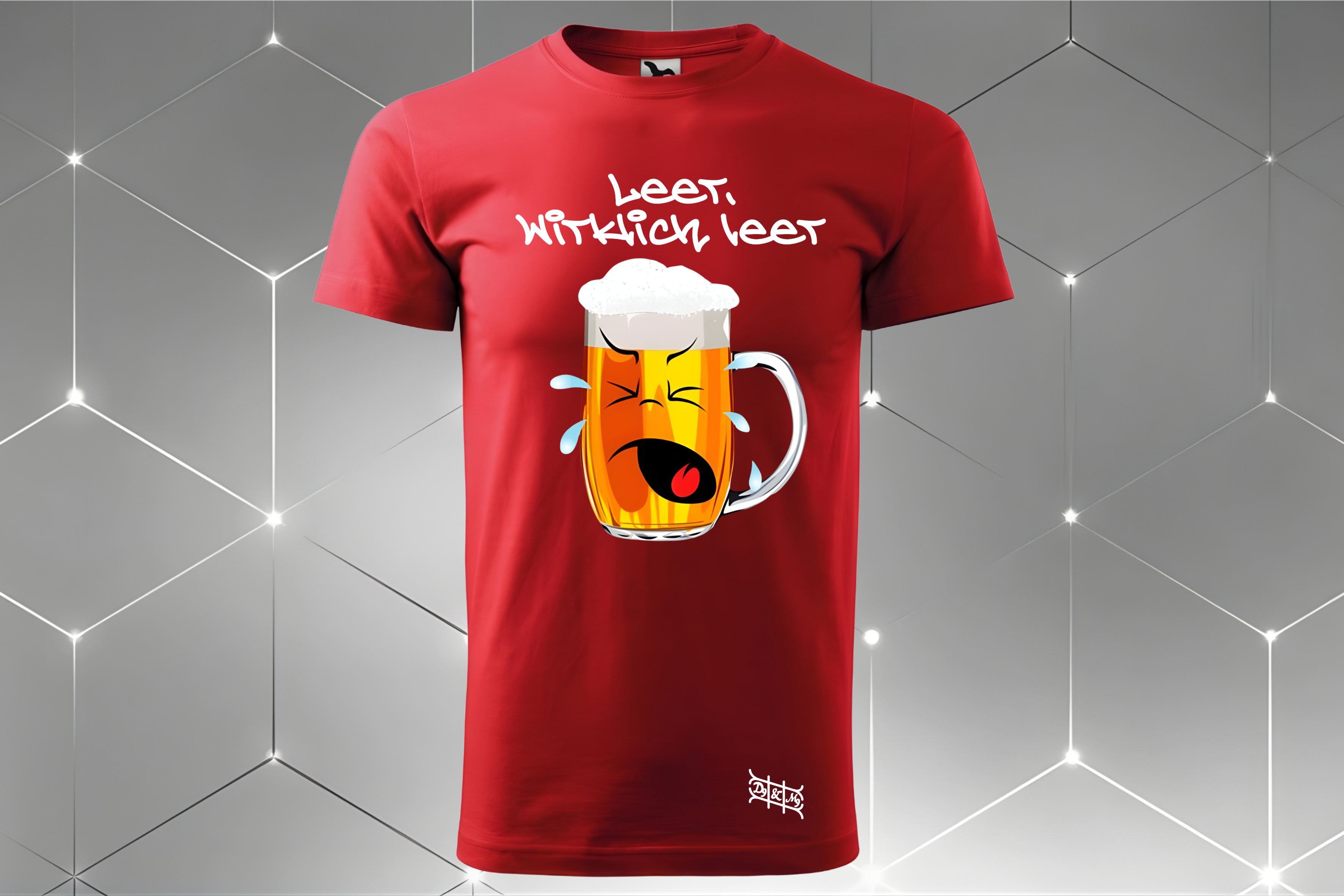 Bier-Gesicht – Unisex T-Shirt