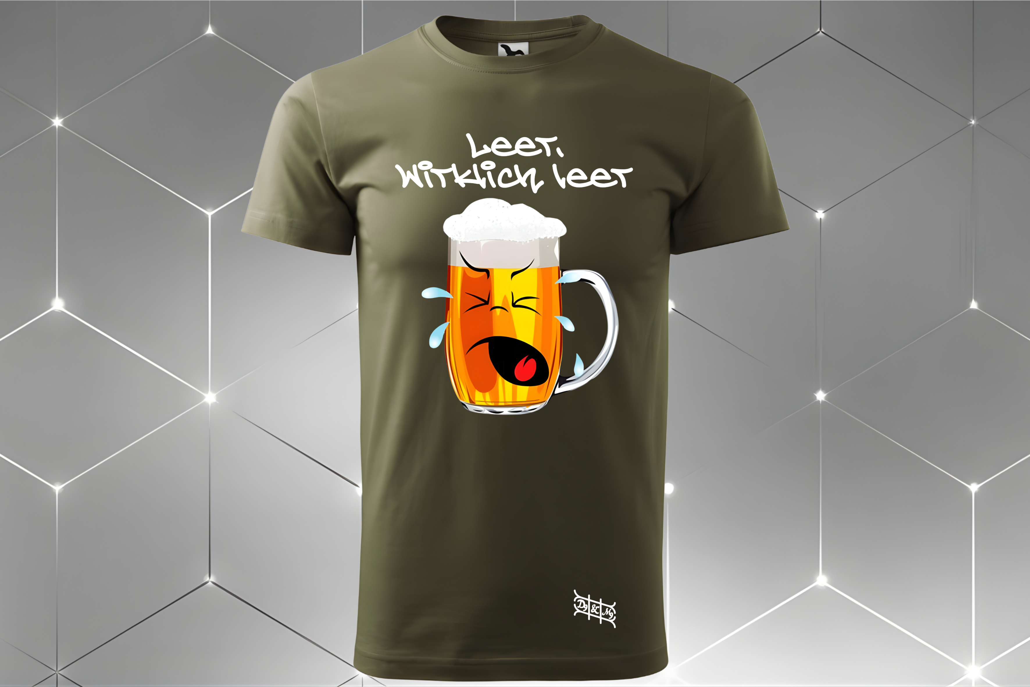 Bier-Gesicht – Unisex T-Shirt