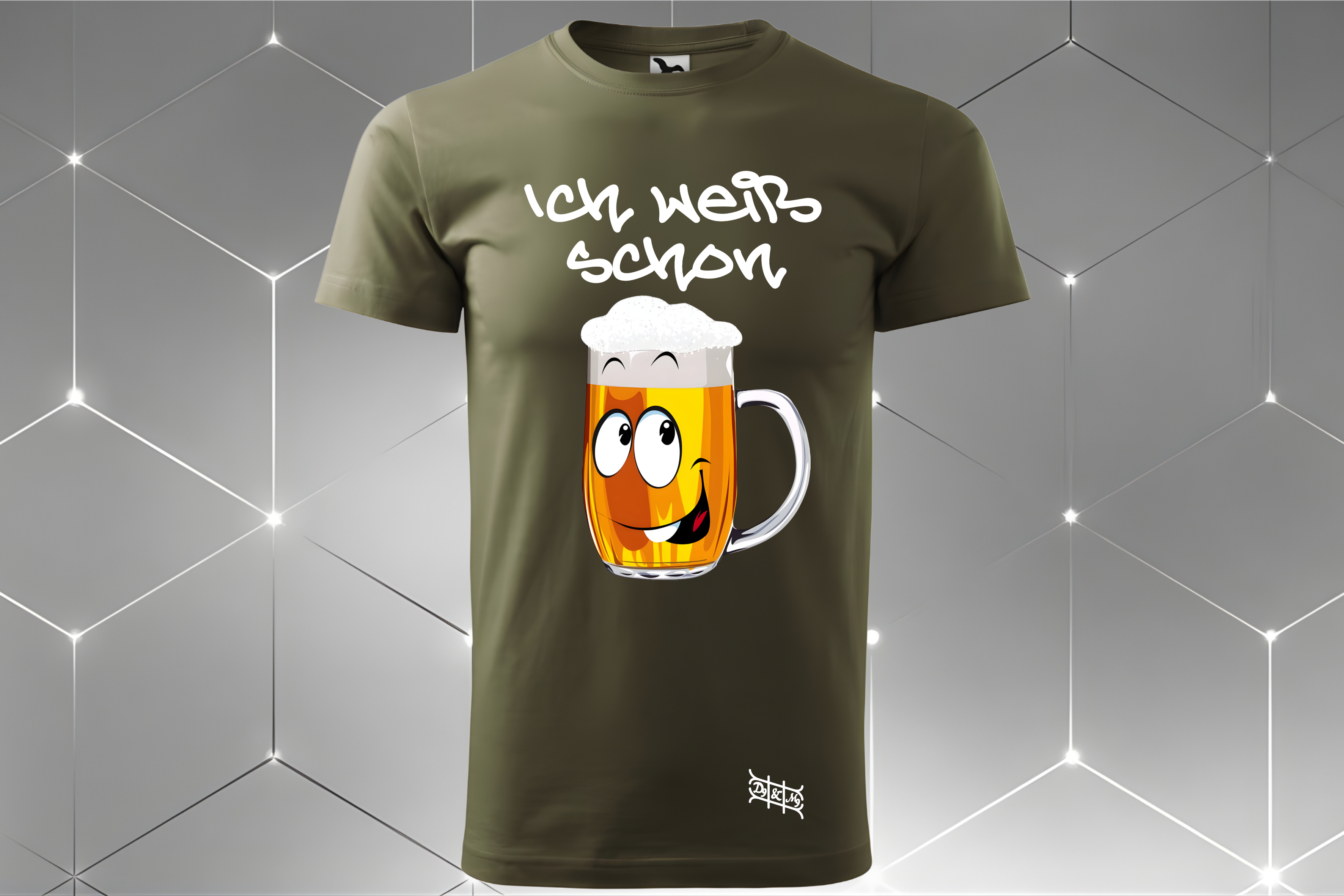 Bier-Gesicht – Unisex T-Shirt