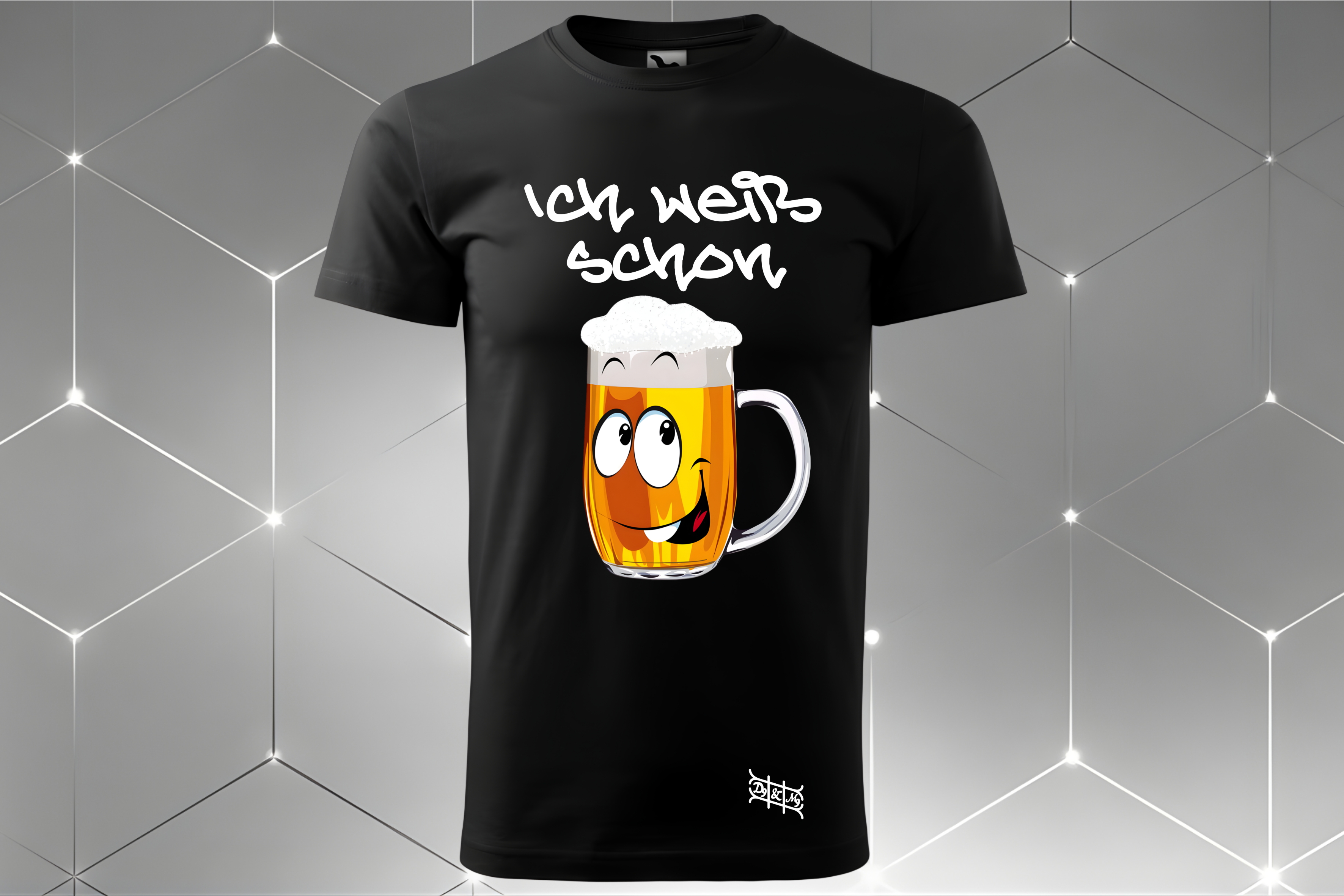 Bier-Gesicht – Unisex T-Shirt