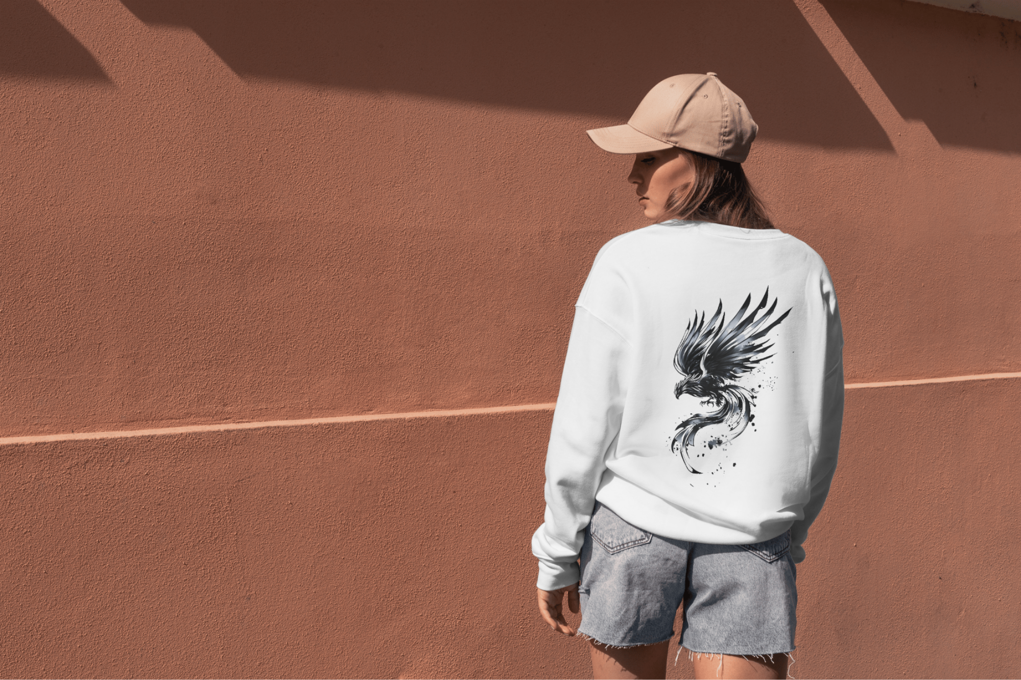 Phoenix Sweatshirt - Rückseite | Ink Art Design