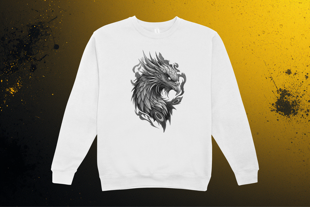 Drachen-Adler Sweatshirt - Vorderseite | Fantasy Design