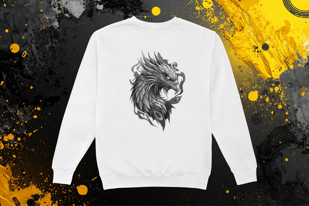 Drachen-Adler Sweatshirt - Rückseite | Fantasy Design