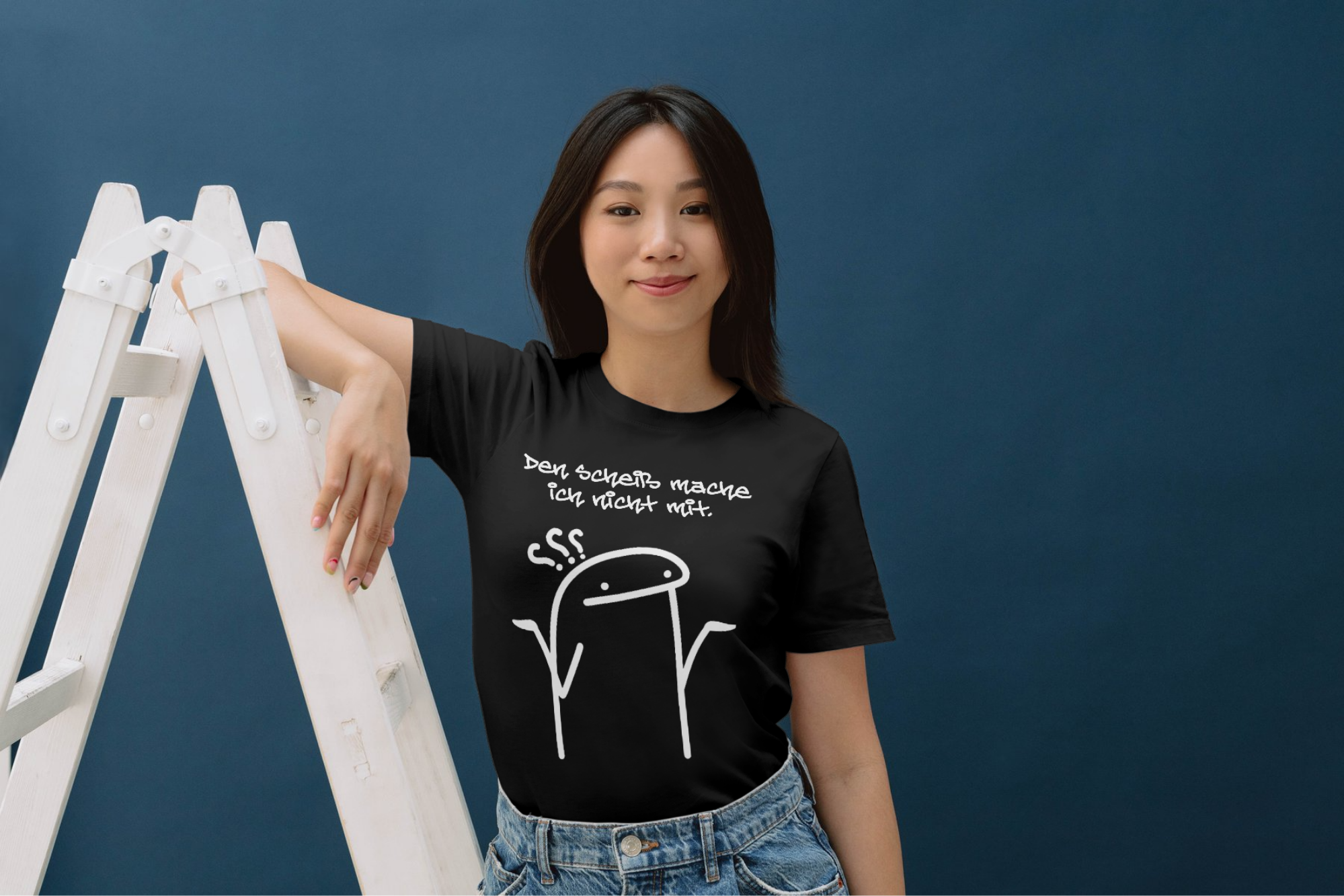 "Den Scheiß mache ich nicht mit." Lustiges Statement T-Shirt - 100% Baumwolle