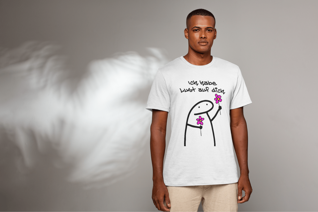 "Ich habe Lust auf dich" Lustiges Statement T-Shirt - 100% Baumwolle