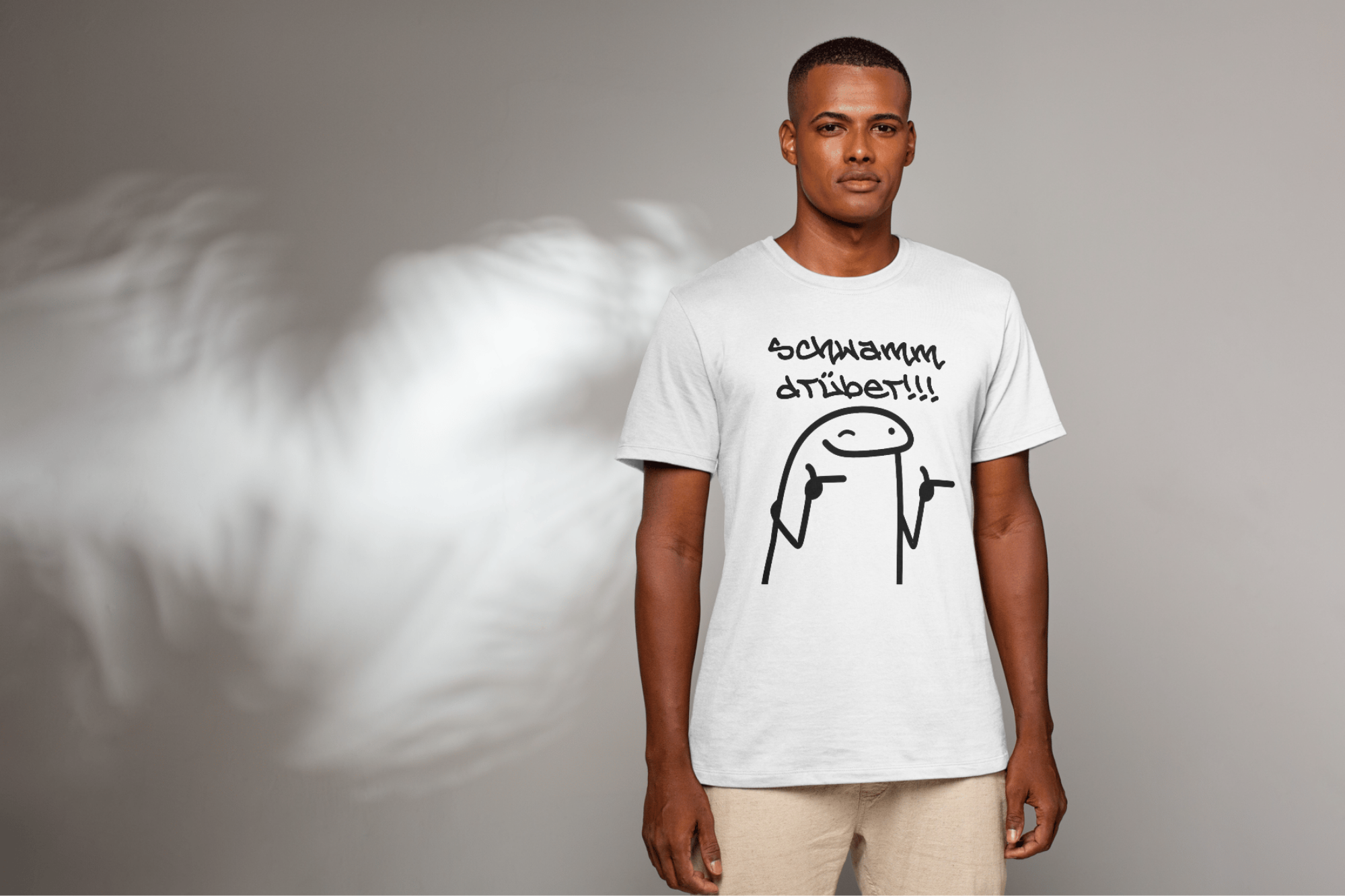 "Schwamm drüber!!!" Lustiges Statement T-Shirt - 100% Baumwolle